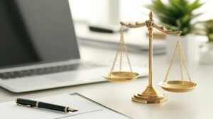 Cómo Saber Si Soy Persona Física O Jurídica Para Mi Empresa 20 balanza y documentos legales sobre escritorio