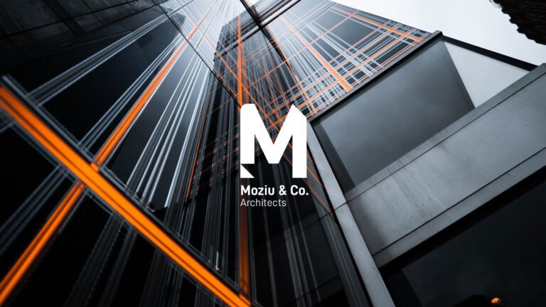 edificio corporativo moderno con logo empresarial