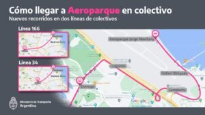 mapa ilustrado de ruta aeroparque a rafael obligado