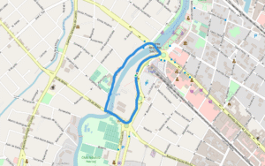 mapa satelital avenida cazon tigre argentina