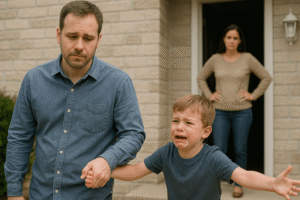 padre e hijo discutiendo decision de custodia